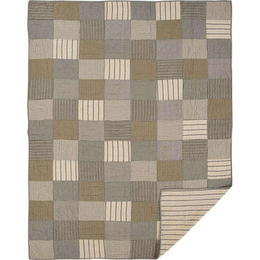 Sawyer Mill Charcoal Twin Quilt 68Wx86L VHC Brands - The Fox Decor